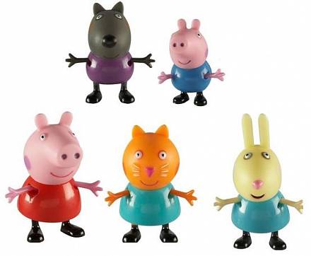 Игровой набор Пеппа и друзья из серии Свинка Пеппа, 5 фигурок 